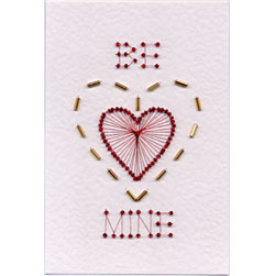 Stitching Cards Valentine Beads Pattern